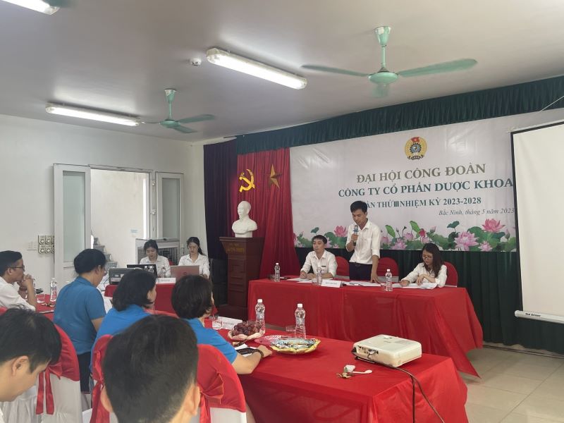 Đại hội công đoàn Công ty Cổ phần Dược Khoa lần thứ III, nhiệm kỳ 2023-2028