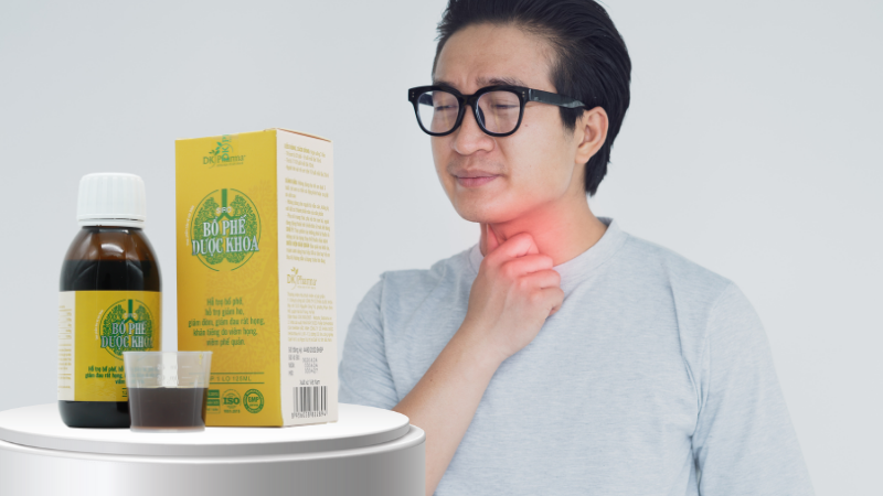Siro bổ phế Dược Khoa cho ho và viêm họng từ thảo dược Việt
