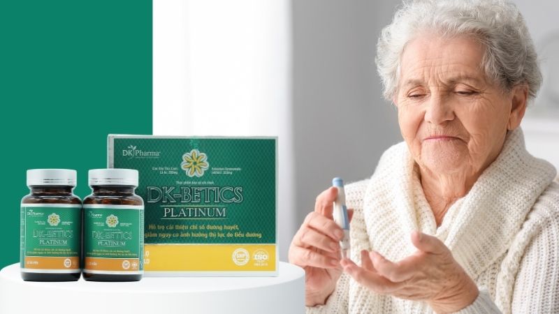 Viên tiểu đường DK-Betics Platinum cho người tiểu đường – Giải pháp kép kiểm soát đường huyết và bảo vệ thị lực