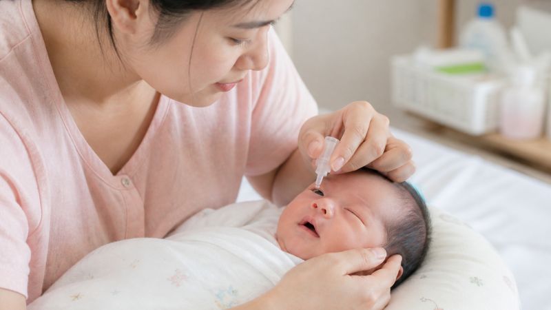 Nhỏ mắt cho trẻ sơ sinh cần lưu ý gì? 5 Nguyên tắc “bất di bất dịch” mẹ cần biết